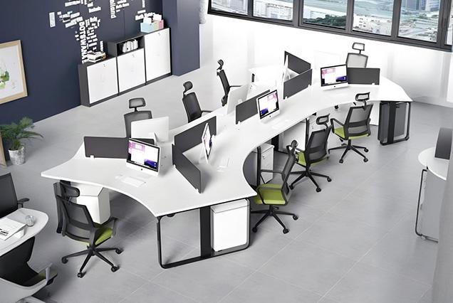 簡約現(xiàn)代職員(yuán)桌-7